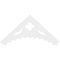 Ekena Millwork Pitch Wellington Architectural Grade PVC Gable Pediment, 48"W x 22"H x 1"P (11/12) GPP048X022X100WEL - alternate 4